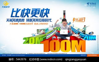 天翼光速寬帶業(yè)務(wù)廣告PSD分層素材免費(fèi)下載指南